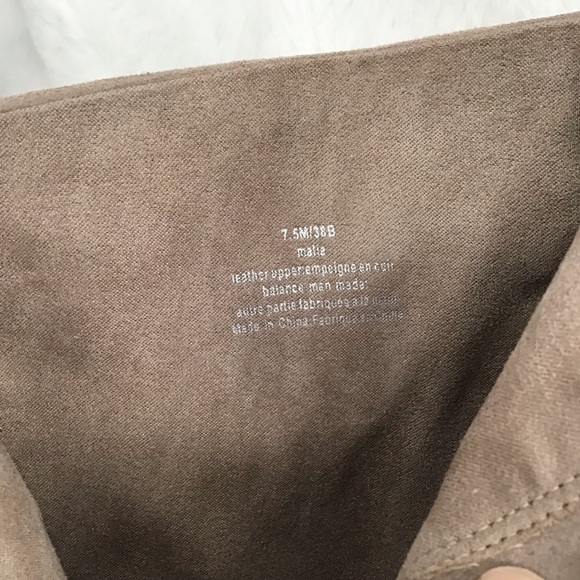 Karl Lagerfeld Paris NWT Mila KidSuede Platform Booties Taupe/Black Size 7.5 - Picture 8 of 9